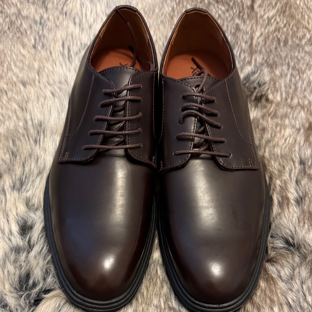 Classic Brown Leather Men's Shoes